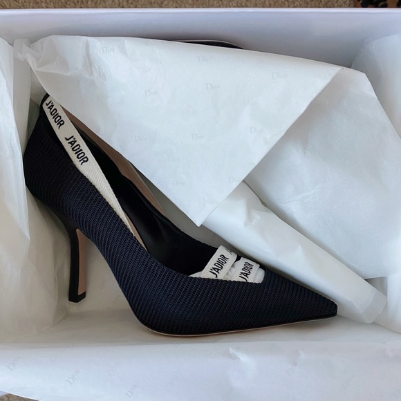 NWT Christian Dior J'Adior Black Mesh Pump - Picture 7 of 15